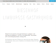 Tablet Screenshot of biesenhof.nl